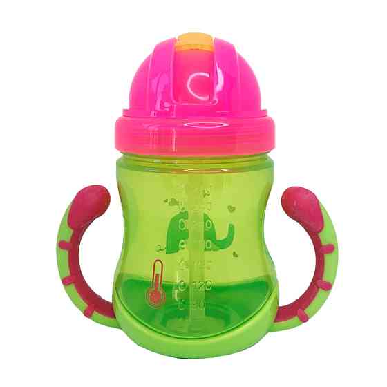 Поїльник дитячий з трубочкою Неон MGZ-0300(Lime) 270 мл Вінниця