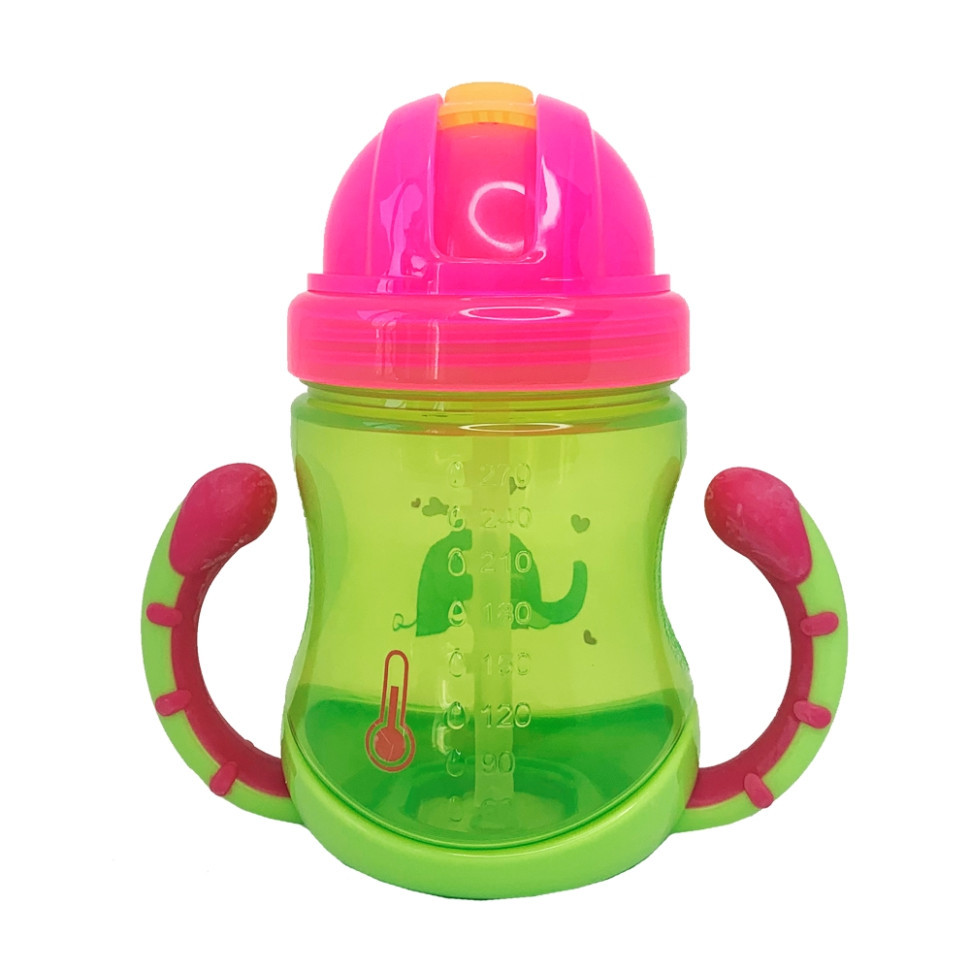 Поїльник дитячий з трубочкою Неон MGZ-0300(Lime) 270 мл Вінниця - фото 3