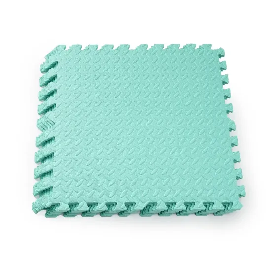 Мат-пазл товщиною 1 см розмір 60х60см 6 частин EVA бірюзовий Спортивні мати Київ