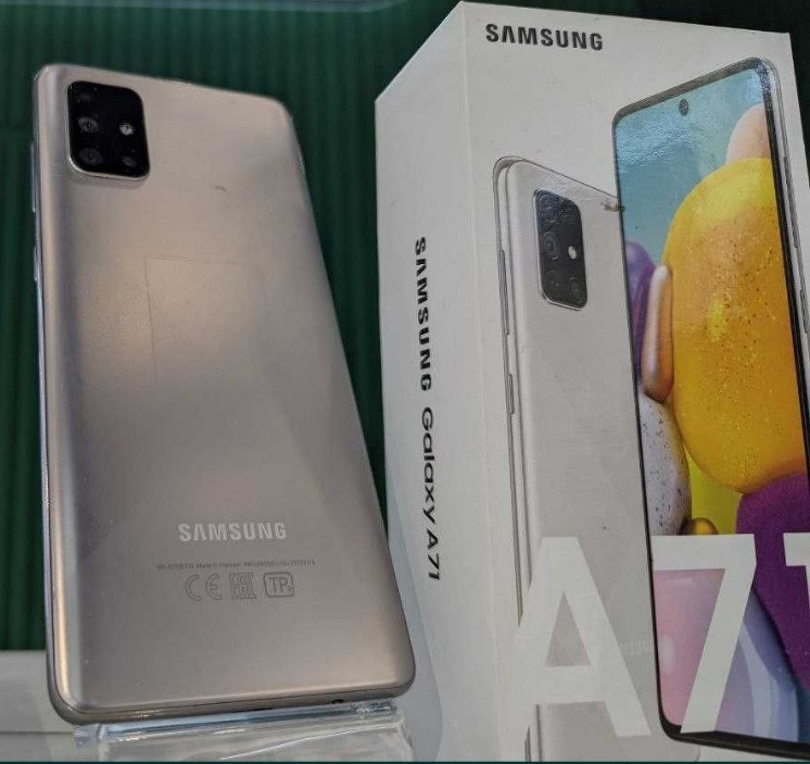 Смартфон Samsung Galaxy A 71 6/128Gb Silver Гарантія Trade in Київ - фото 1