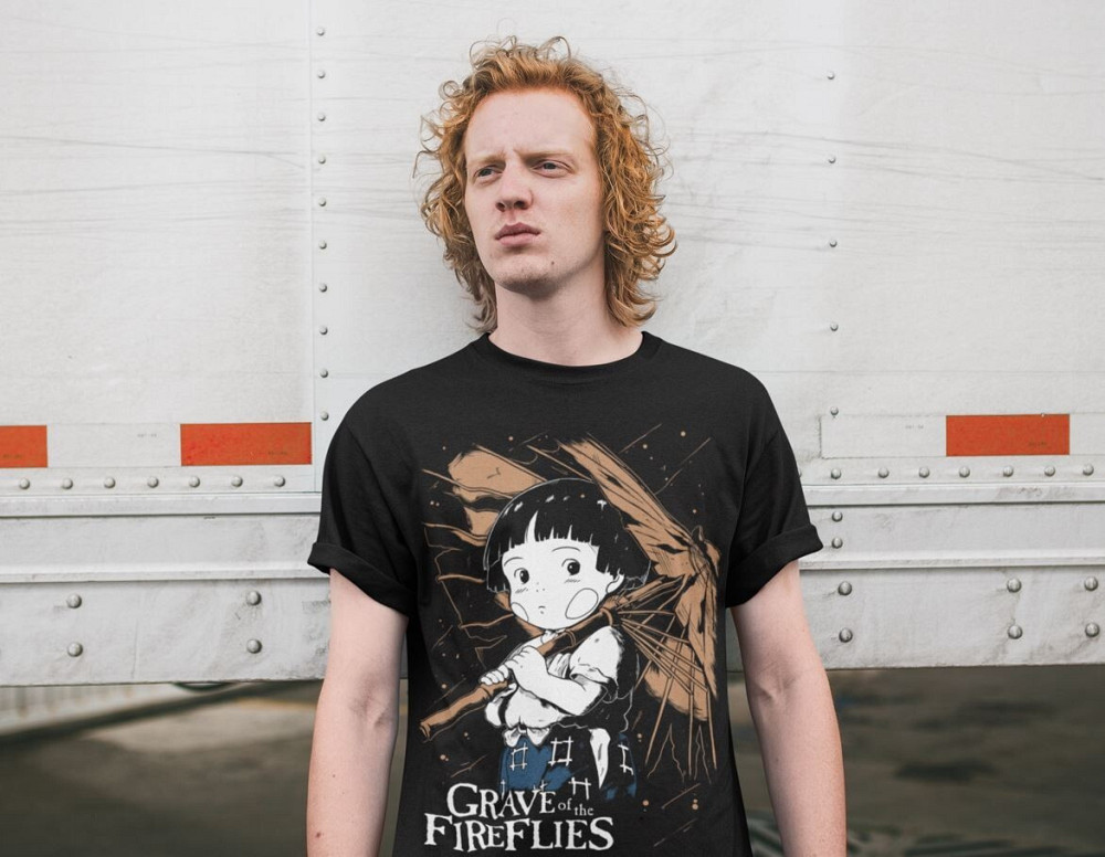 Футболка аниме Граве Фирефлиес Классик С оверсайз (S/M/L) Черний AnimeJ0933 Днепр - изображение 2