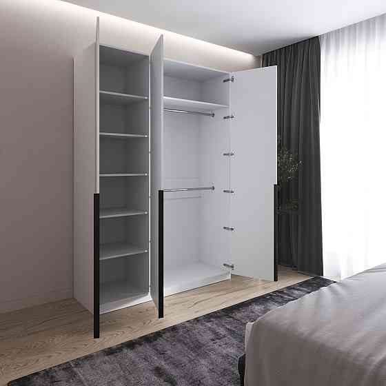 Шафа для одягу VAYS M-32, 2 штанги та полиці, ЛДСП, 150×50×220 см - для спальні, вітальні, передпокою Львів