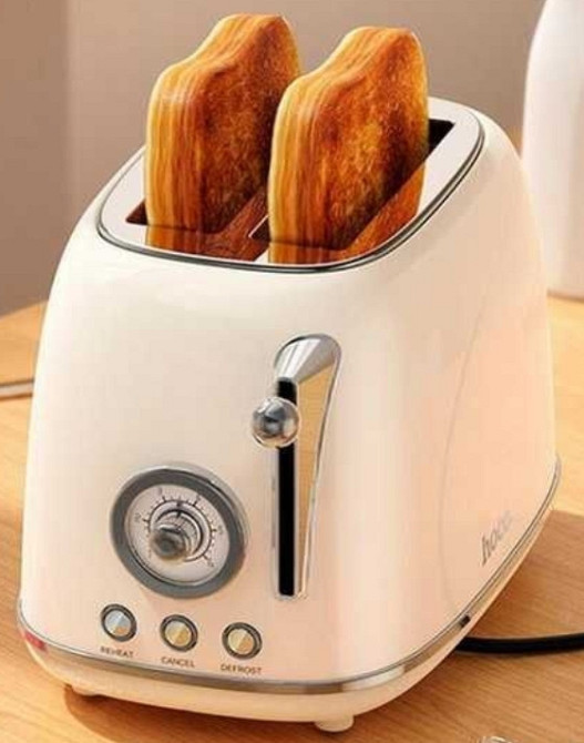 Тостер ретро-дизайн з сучасними технологіями 800 Вт Hoco HJD12A. Харків - фото 7