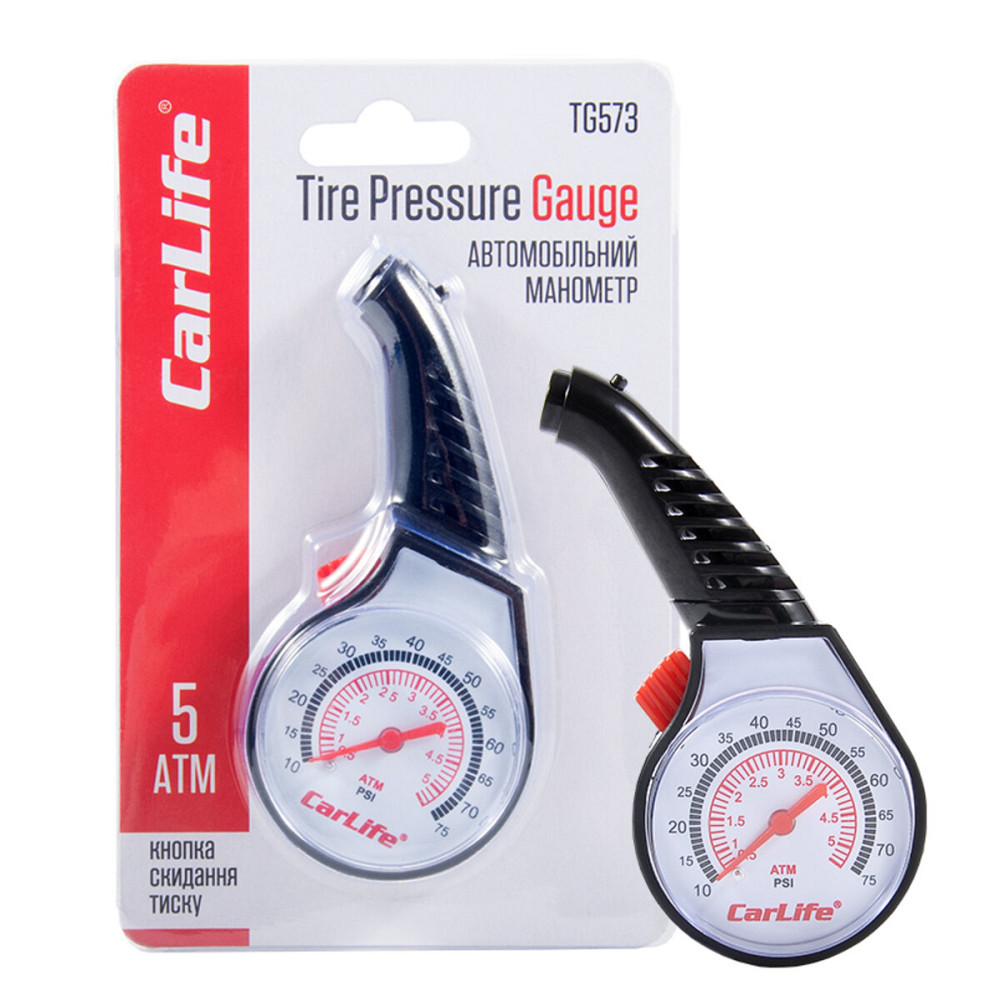 Манометр автомобільний Carlife TG573 Киев - изображение 1