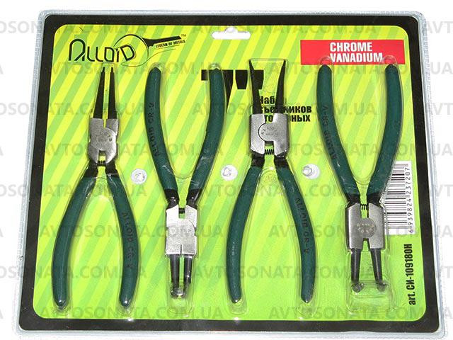Набор съемников стопорных колец 7" (180мм). 4 предм. ALLOID 109180 Винница - изображение 2