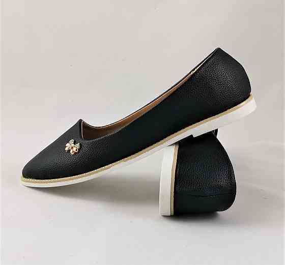 .Жіночі Балетки Чорні Мокасини Туфлі (розміри: 36) - 19 Дніпро