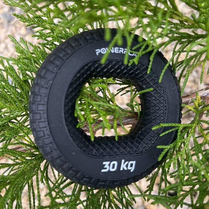 Еспандер кистьовий силіконовий PowerPlay PP-4333 Hand Grip Hard 30 кг. Чорний Кам'янське - фото 4