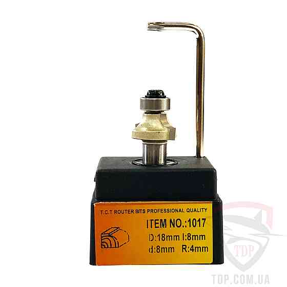 Фреза по дереву ГЛОБУС 1017 R4 D18 h8 d8  кромочная калевочная Коломыя