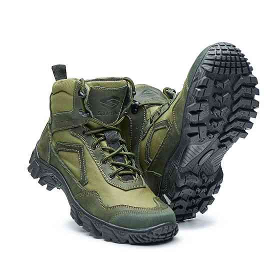 Черевики тактичні, берці. Шкіряні, кордура. Міцні. 205-Хакі 43 (28,5) Харків