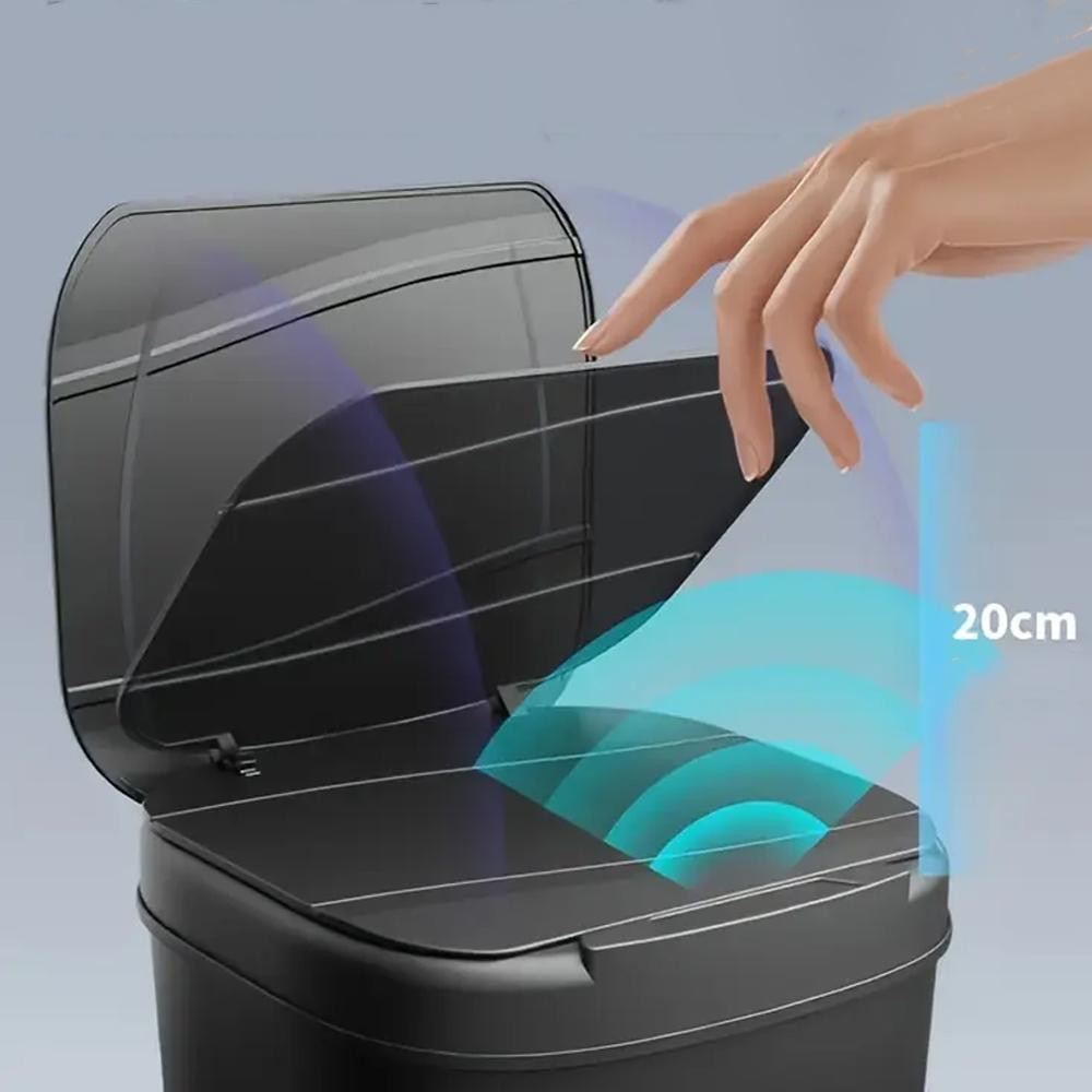 Сенсорное мусорное ведро на 13л,Черный SBR Киев - изображение 5