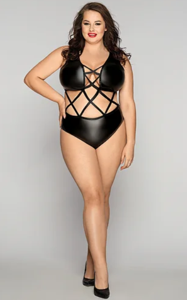 Эротик боди БДСМ с переплетами спереди XL/XXL Sex Aura Киев - изображение 1