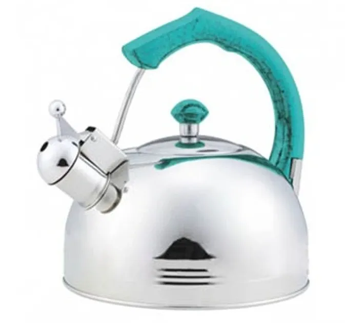 Элегантный чайник из нержавеющей стали с свистком, капсульным дном и удобной ручкой — 3,5 л, для всех плит Одесса - изображение 5