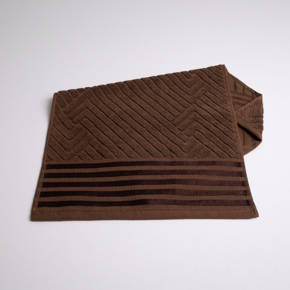 Полотенце для рук и лица махровое SOFT GM Textile 40х70см 500г/м2 (Коричневый) Сумы - изображение 3