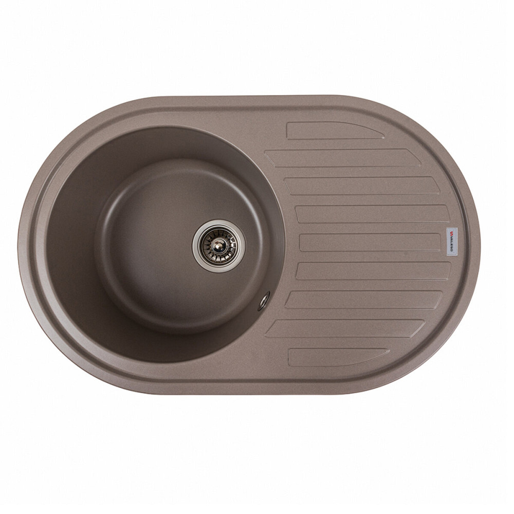 VALESO Гранітна мийка для кухні VALESO LIRA 7750 матова Дюна Коломия - фото 1