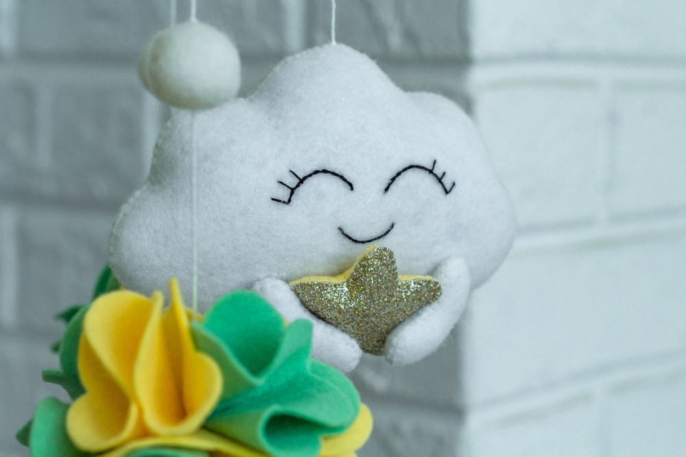 Дитячий музичний мобіль на ліжечко для немовлят WooolyWool «Ведмежатко» з 35 мелодіями Київ - фото 10