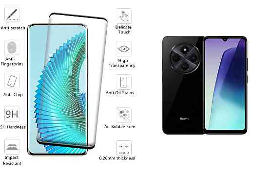 Защитное стекло HyperGlass Pro для Xiaomi Redmi 14C – максимальная чувствительность и защита Киев