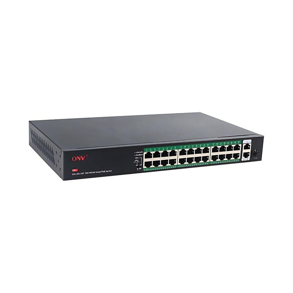 PoE-комутатор некерований 27-портовий ONV ONV-H1024PFD з 24 портами PoE (73-00067) Киев - изображение 9