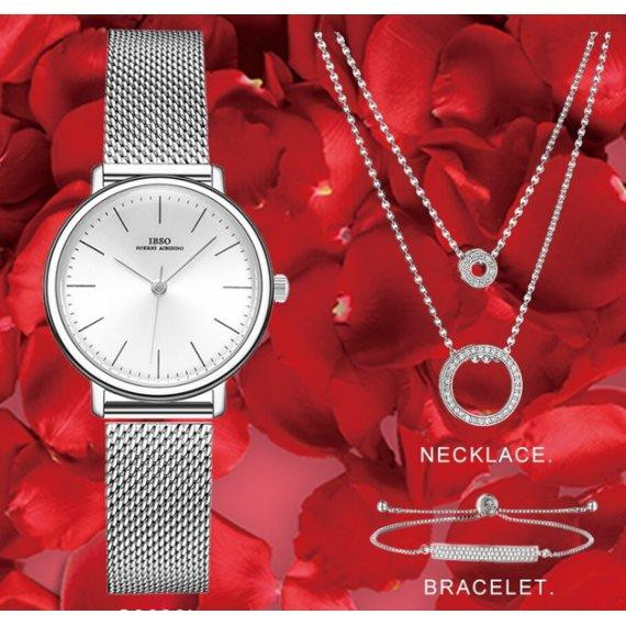 Жіночий наручний годинник Baosaili BOX IBSO в наборі (Сріблясті) Вінниця - фото 4