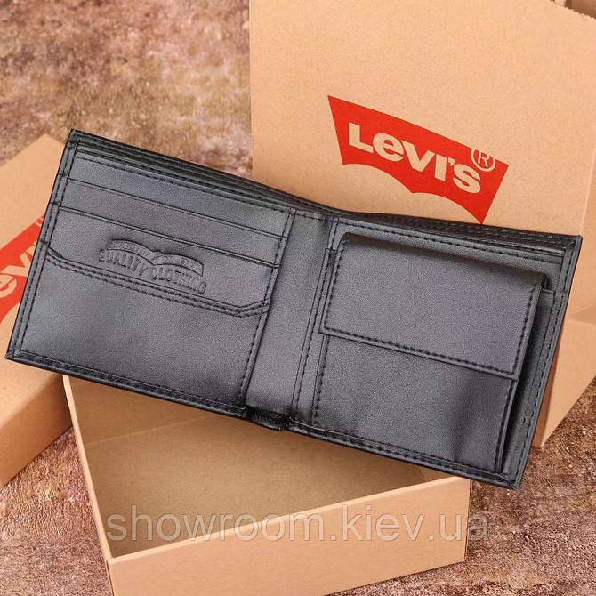 Чоловічий шкіряний гаманець Levis (4452) Київ - фото 6