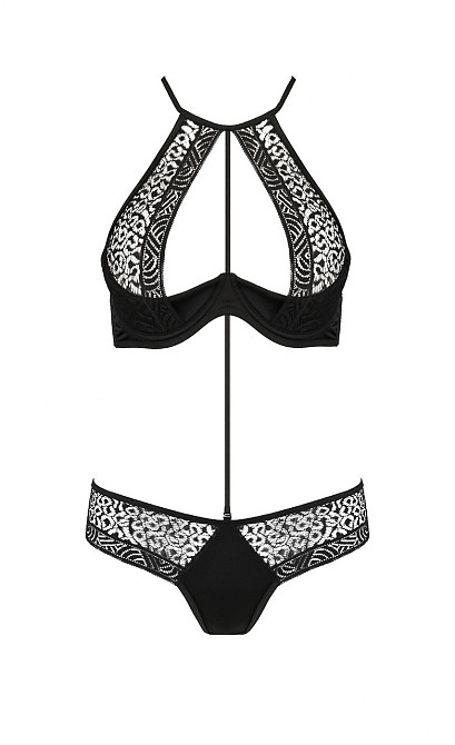 Комплект белья с ажурными вставками SCARLET BIKINI black S/M - Passion Sex Aura Киев - изображение 3