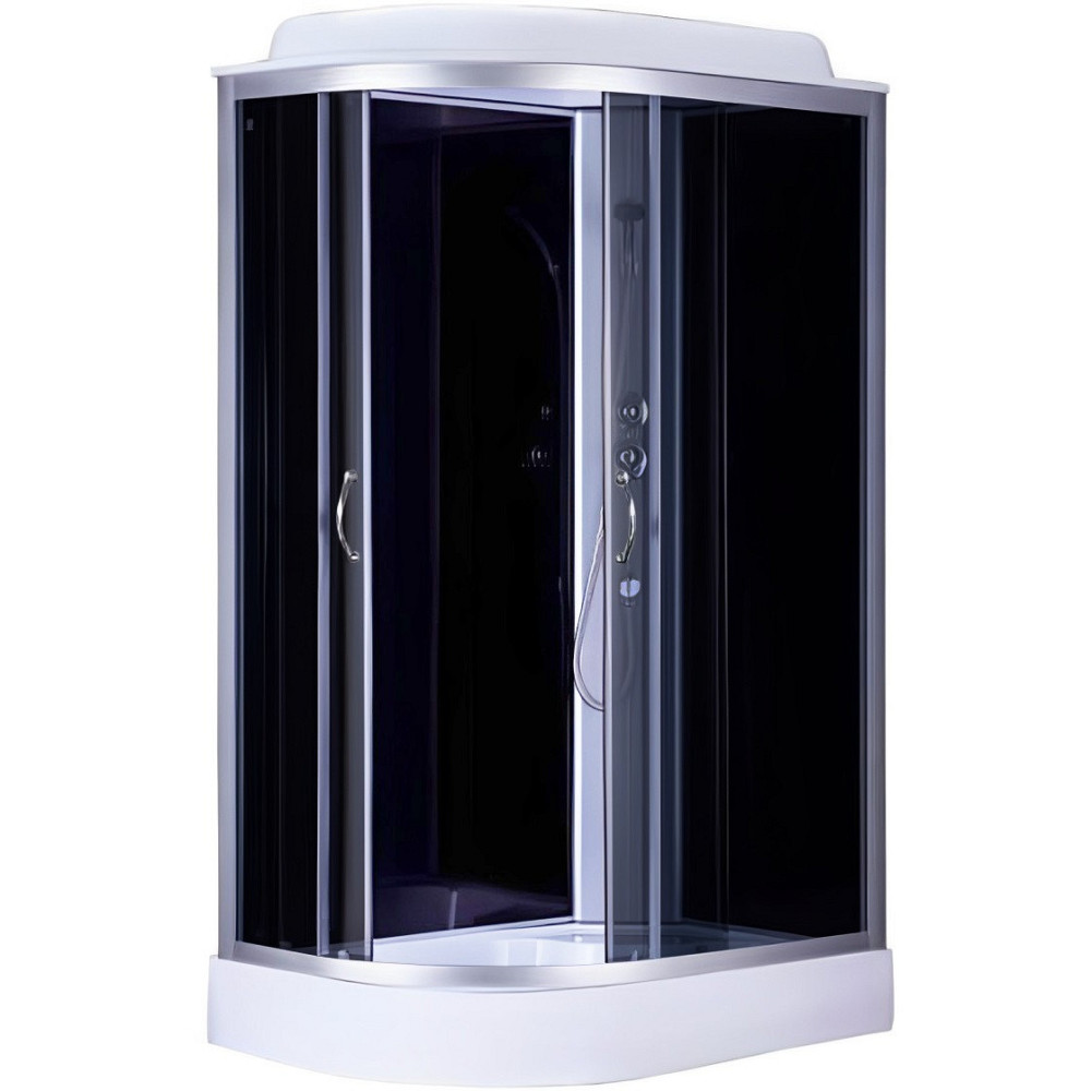 Душовий бокс асиметричний правий REGA L120GBSR (L120BR) BRAVO (3уп.) Київ - фото 1