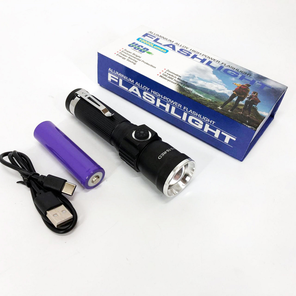 Фонарик на юсб зарядкой для дома, Ручной аварийный фонарь, Фонарь для дома с зарядкой от розетки TP-26 Львов - изображение 6