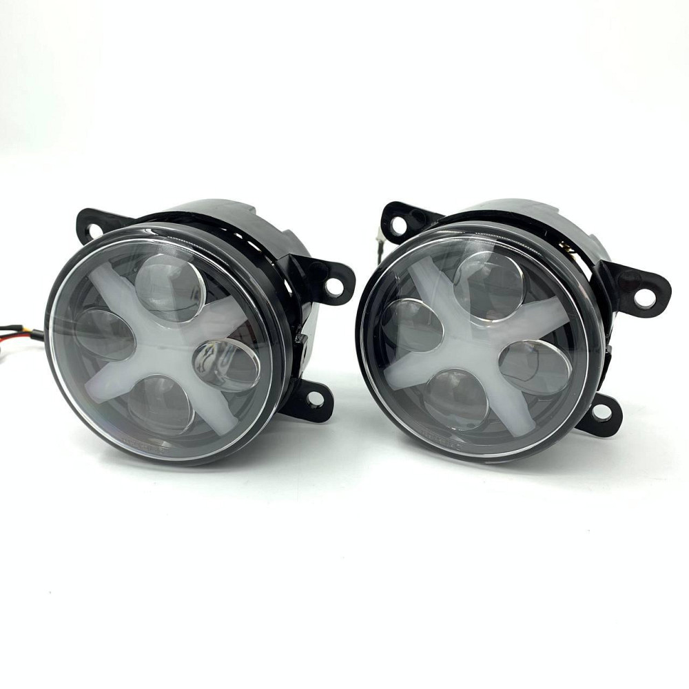 Фара діодна протитуманна HD X 3,5" DRL-white 30W (к-т 2 шт) Протитуманки діодні Світлодіодні фари Харків - фото 1