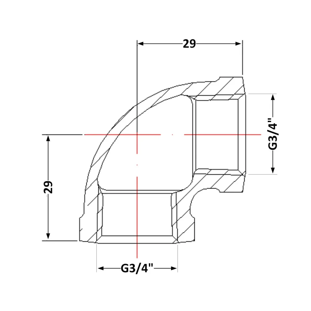Кут чавунний 3/4" ВР Київ - фото 2