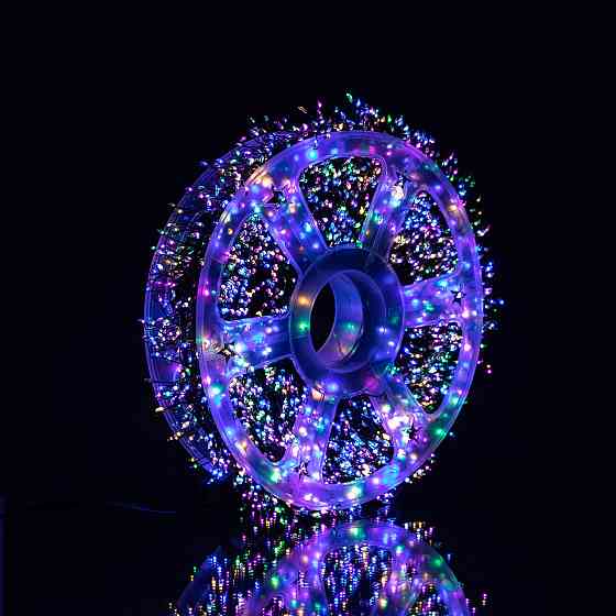 Garlando Новорічна гірлянда кімнатна роса Хвойна лапа 50 м 1500 LED зелений провід Мультиколір Київ