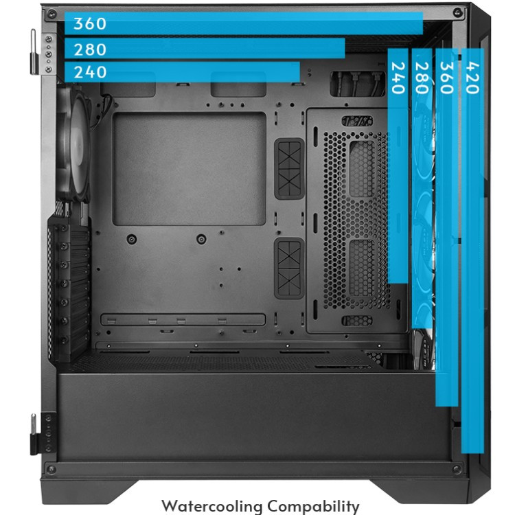 Корпус Chieftec APEX AIR GA-01B-M-OP 3x140mm, USB-C, E-ATX, без БЖ, Black Вінниця - фото 5