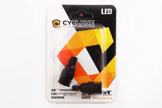 Лампа диодная 12В безцок. T10  6-SMD 3020 CAN с радиатором Cyclone 200лм (2 шт.) Винница