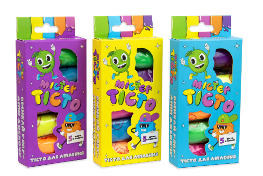 Набір для творчості Містер тісто 5 штук Strateg українською мовою (41000), шт Київ - фото 1