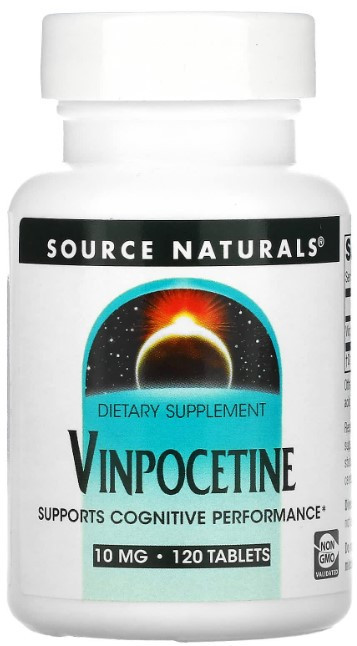 Вітаміни для мозку Source Naturals Vinpocetine 10 мг 120 таблеток Київ - фото 1
