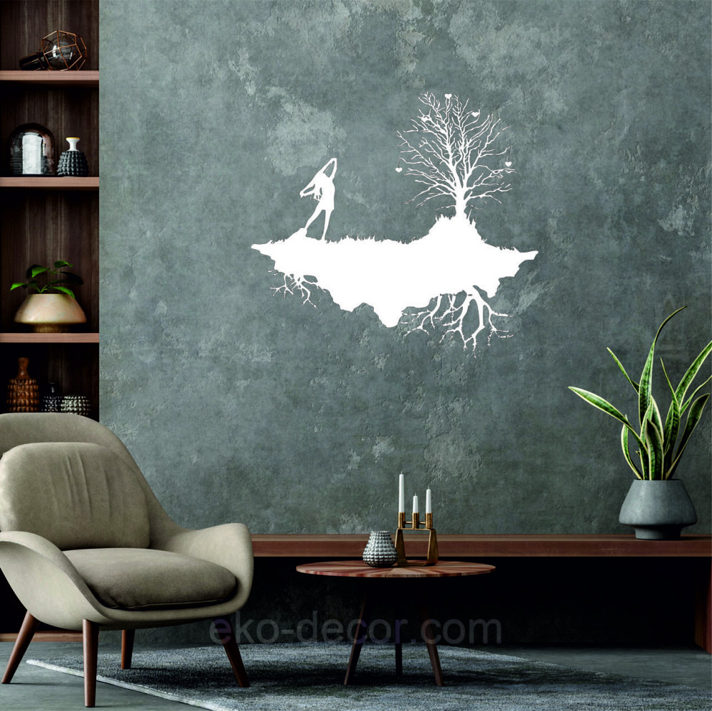 Декоративное настенное Панно «Дерево», Декор на стену 90*83 см, Белый Киев - изображение 6