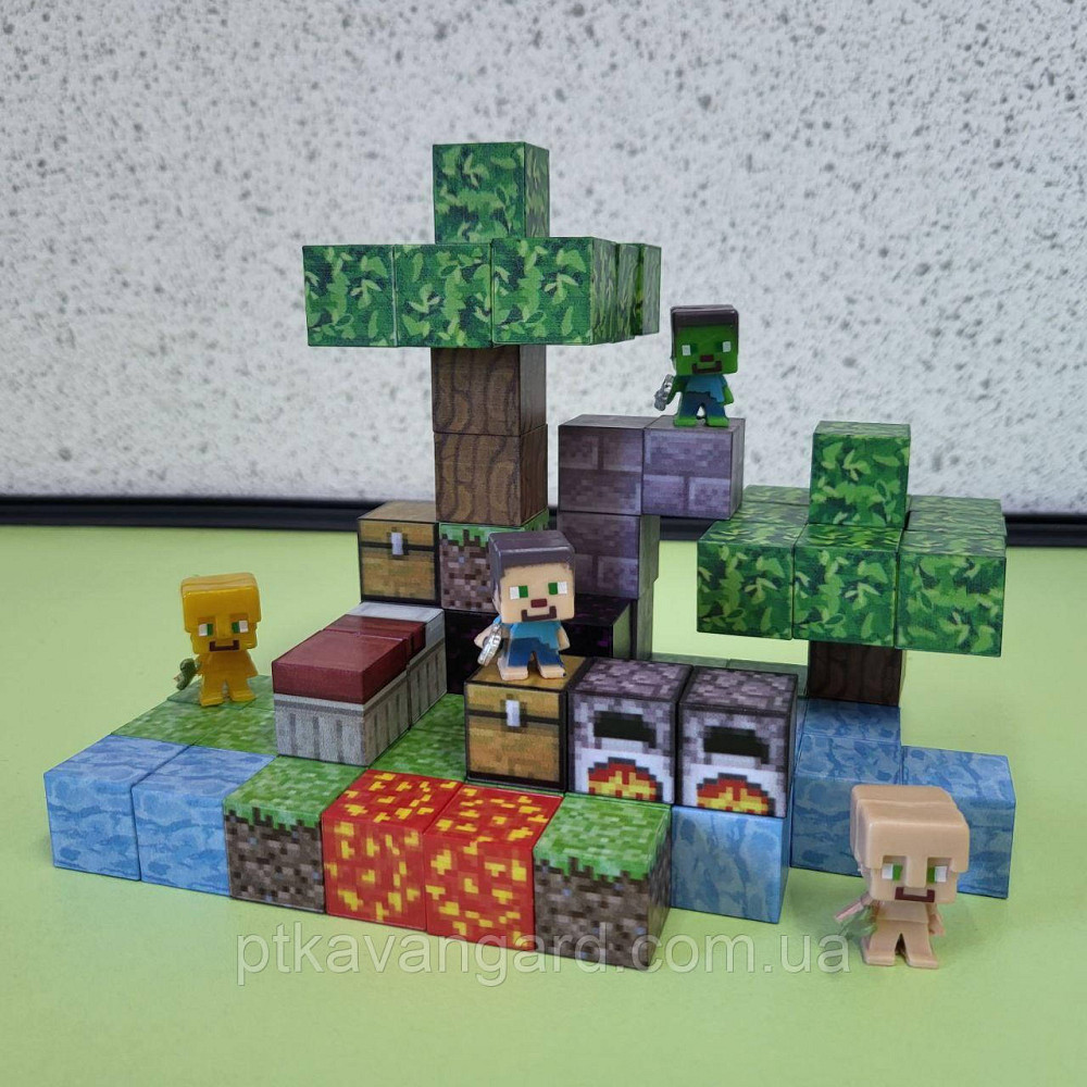 Конструктор магнітний Майнкрафт 72 магнітних блоков Dream World LZCK 067 Хмельницький - фото 1