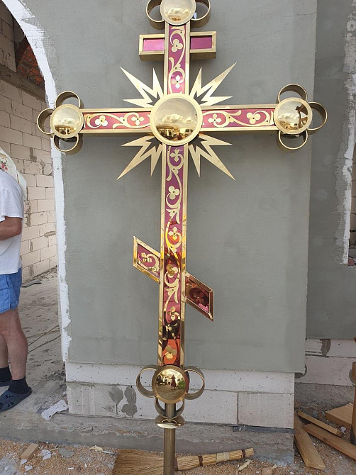 Хрест на купол Церкви Київ - фото 10