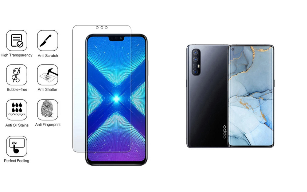 Захисне скло NeoGlass для Oppo Reno3 Pro – надпрозоре та стійке Київ - фото 4