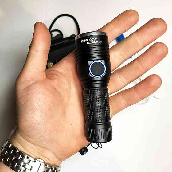 Світлодіодний ліхтар із зумом, Ліхтар ручний металевий Світлодіодний ліхтарик Акумуляторний HA-82 Львів