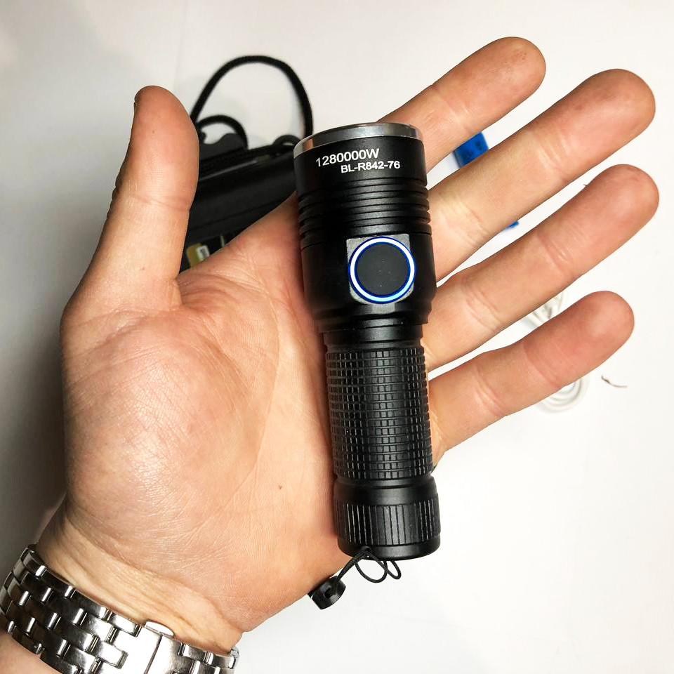 Лед фонарик с зарядкой Bailong, Фонарь уличный ручной, Лучший тактический фонарь ручной батарей HA-82 Львов - изображение 5