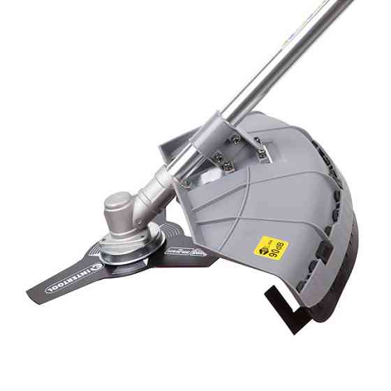 Тример електричний, 1,4 кВт, 7500 об/хв, ширина зрізання 255/420 мм, плавний пуск, ремінний привід, котушка + 3-лопатевий ніж Киев