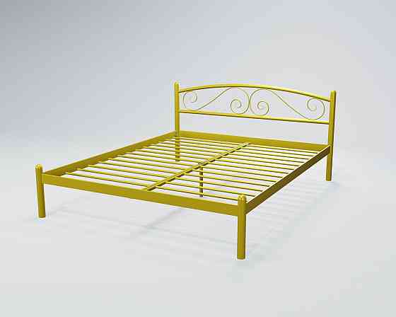 Кровать двухспальная ViolaDesign 120х190 желтый Киев