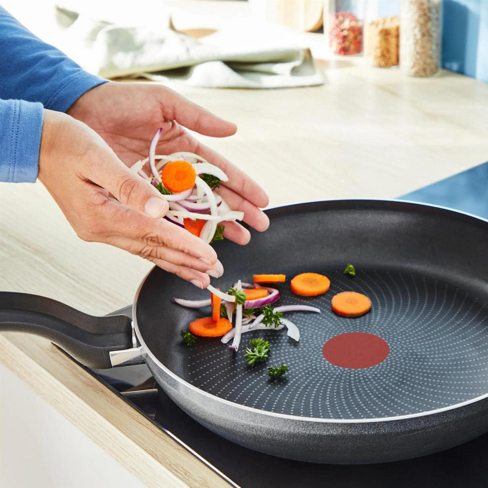 Сковорода з кришкою Tefal So'Light! 28 см (H0560642_SET) ( Червоний ) Харків - фото 6