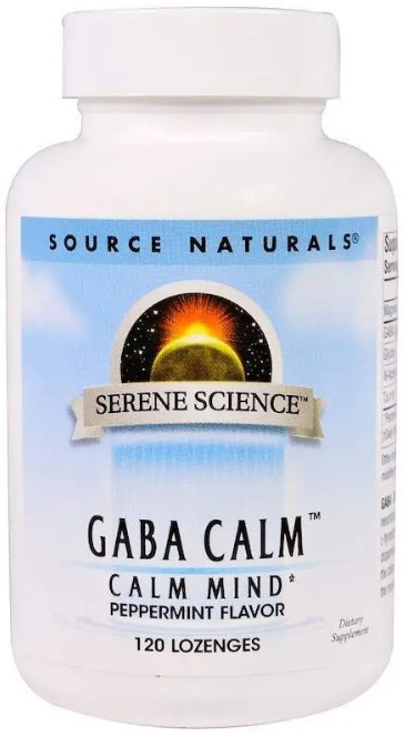 Гамма-аминомасляная кислота Source Naturals GABA Calm 120 таблеток Мята Киев - изображение 1