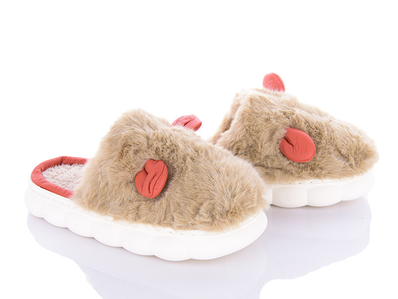 Тапки женские закрытые теплые на платформе белая подошва Одесса - изображение 3