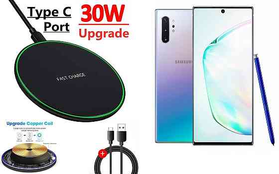 Беспроводное зарядное устройство Copper до 30W для Motorola Edge 70, USB-C, LED Киев