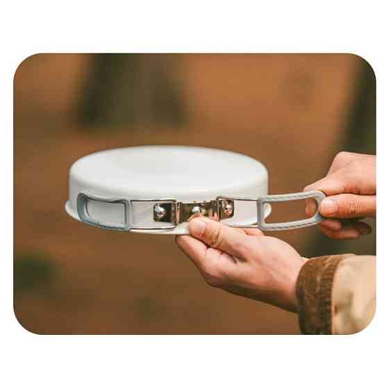 Сковородка со складной ручкой Naturehike CNK2450CF013 (17.5 см) алюминий Белый Винница