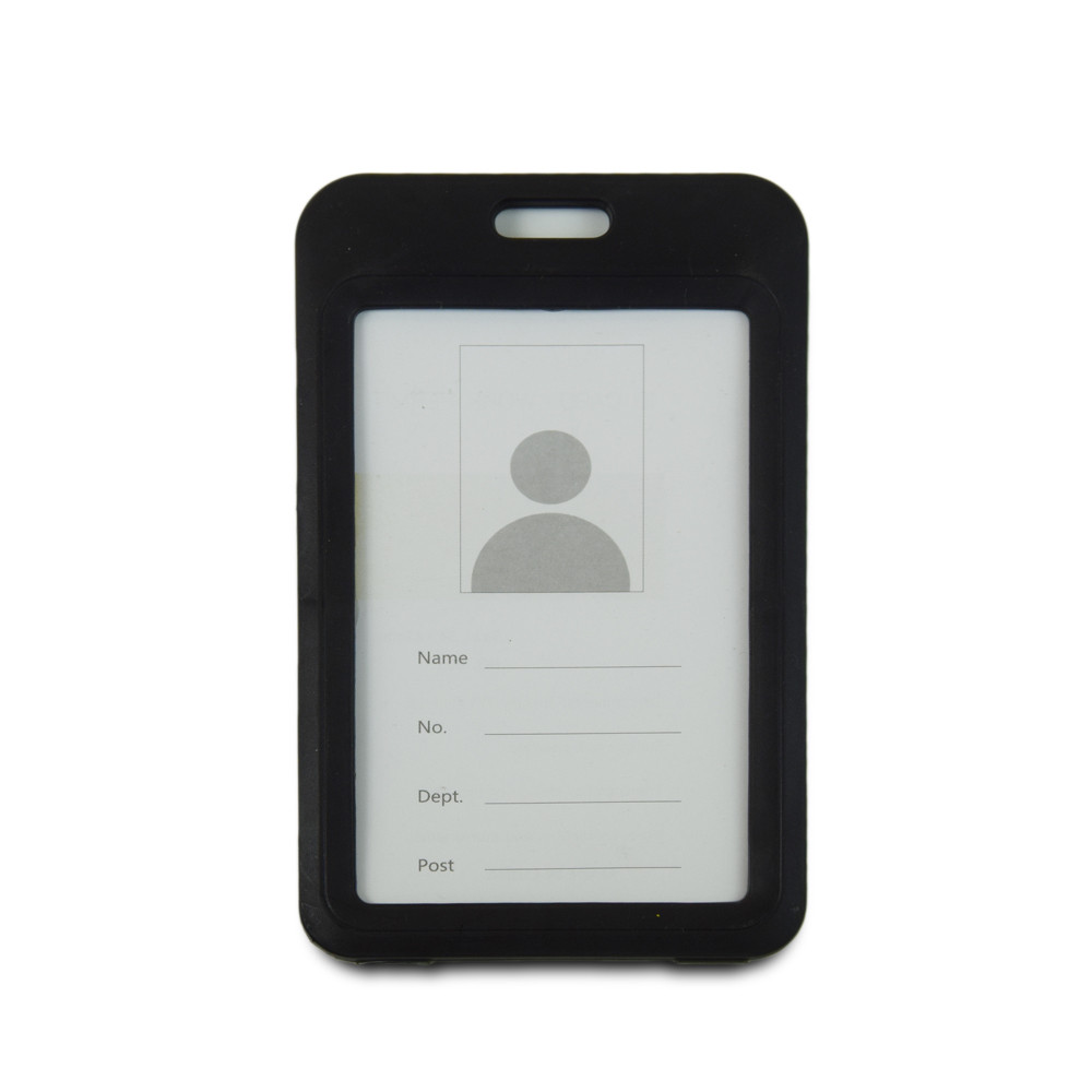 Бейдж на шнурку, вертикальний, колір чорний – ATIS, 111 x 69 x 5 мм Киев - изображение 2