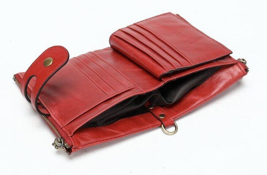 Кошелек универсальный Vintage 14680 Красный Киев - изображение 9