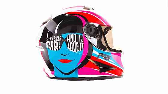 Шлем-интеграл (-500) (size:XL, бело-розово-голубой) Мукачево