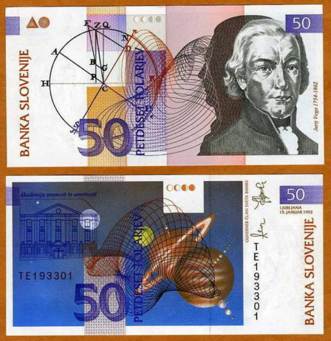 Словенія / Slovenia 50 Tolarjev 1992 Pick 13 UNC Полтава - фото 1